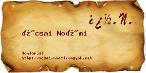 Ócsai Noémi névjegykártya